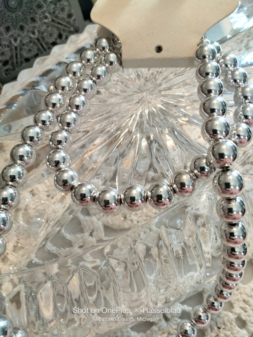 Classic Silver Bead Necklace - Women Jewelry